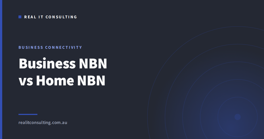 Real IT Consulting article cover: business NBN compared with home NBN plans