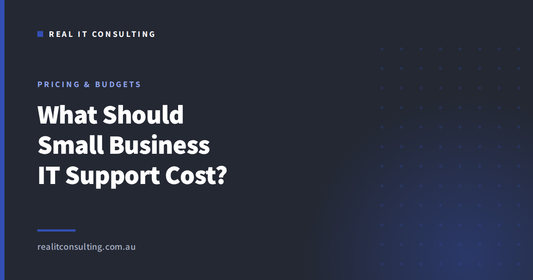 Real IT Consulting article cover: what small business IT support costs in Australia