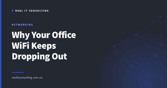 Real IT Consulting article cover: fixing office WiFi that keeps dropping out