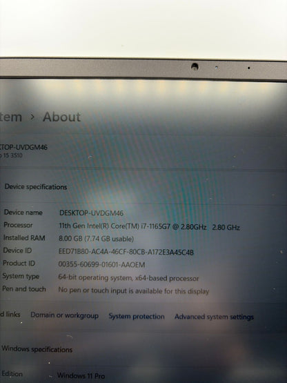 Dell Vostro 15 i7 11th Gen Laptop | 8GB RAM 512GB SSD | Refurbished Gold Coast Australia